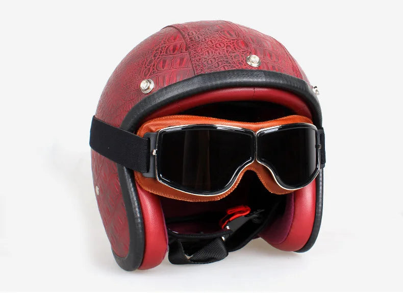 Universal Vintage Motorcycle Goggles Pilot Motorbike Scooter Biker Glasses Helmet Goggles Foldable