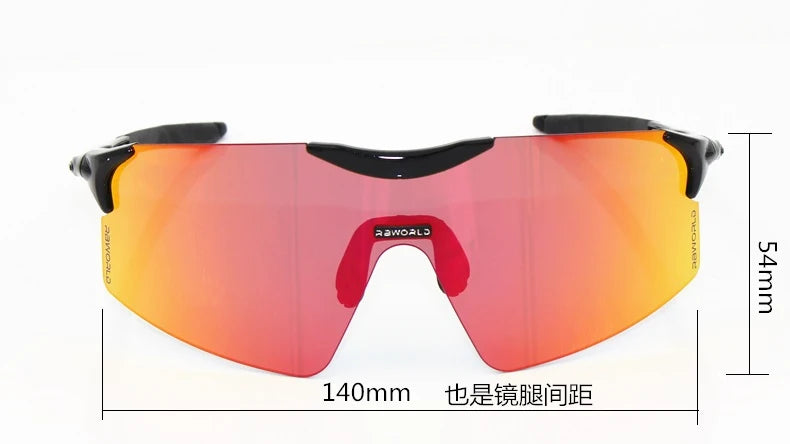 RBworld Unisex Cycling Glasses - UV400 Protection, Multi-Color Acetate Frame, Photochromic Sports Eyewear