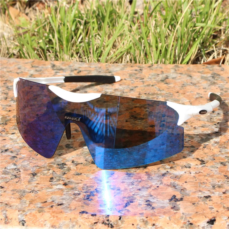 RBworld Unisex Cycling Glasses - UV400 Protection, Multi-Color Acetate Frame, Photochromic Sports Eyewear