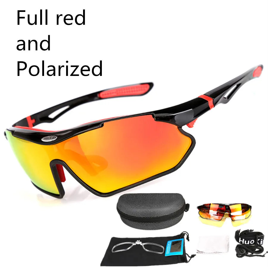 Polarisierte Sonnenbrille für Radsportler, für Herren und Damen, für Rennrad, Mountainbike, Fahrrad, MTB, Reiten, Laufen, Angeln, Brille