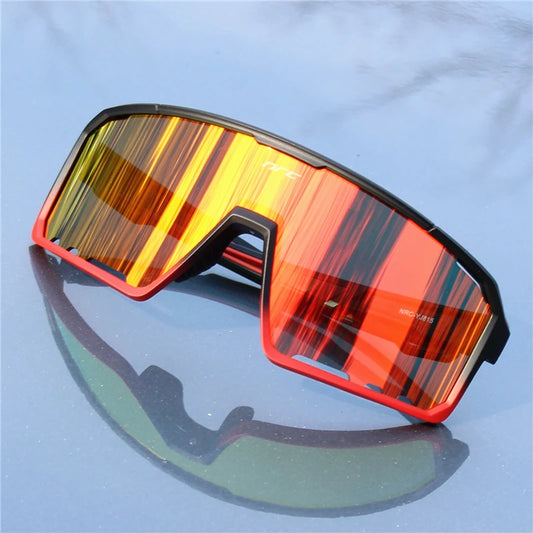 NRC Cycling Sunglasses 1lens Photochromic TR90 Sports Bicycle Glasses MTB Mountain Bike Fishing Riding Eyewear for Men Women