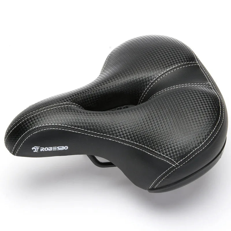 2018 Sale Selim Selle Sella Carbon Wide Bicycle Seat | Thickened MTB Saddle | Cushioned Sponge Soft Cycling Seat