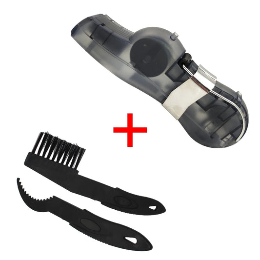 Dropshipping Portable Bicycle Chain Cleaner Bike Brushes Scrubber Wash Tool Mountain Cycling Cleaning Kit Outdoor Accessory