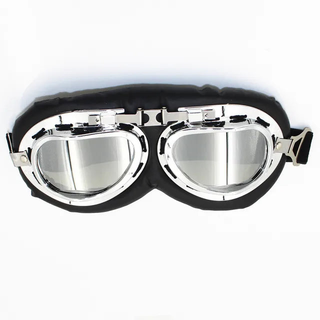 Motorcycle Goggles Glasses Vintage Motocross Classic Goggles Retro Pilot Cruiser ATV Bike UV Protection Copper Har