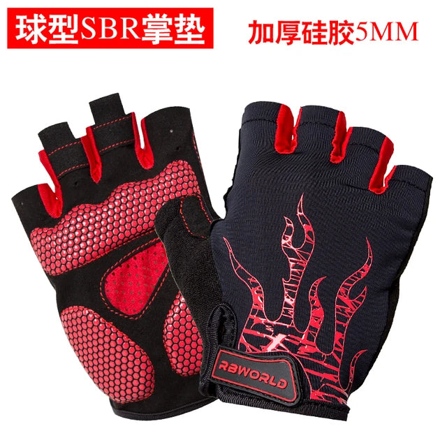 Brand Cycling Bicycle Half Finger Gloves Men Mtb Bike Motocross Gloves Luvas Guantes Bicicleta Invierno Silica gel