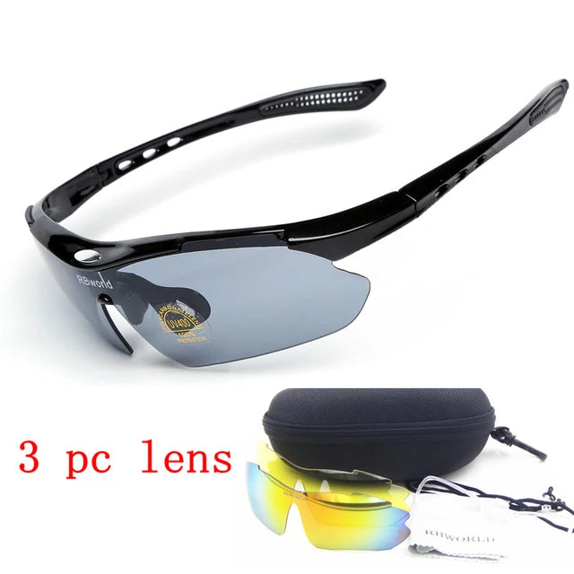 3 lenses Cycling Sunglasses MTB glasses motorcycle UV400 Sun Glasses Outdoor Sports Bicycle Bike TR90 Goggles Eyewear Accessory