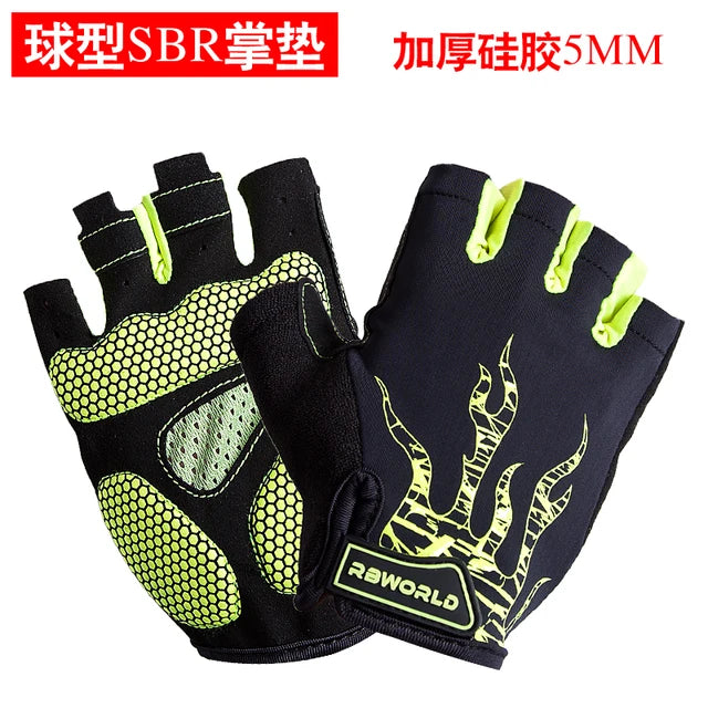 Brand Cycling Bicycle Half Finger Gloves Men Mtb Bike Motocross Gloves Luvas Guantes Bicicleta Invierno Silica gel