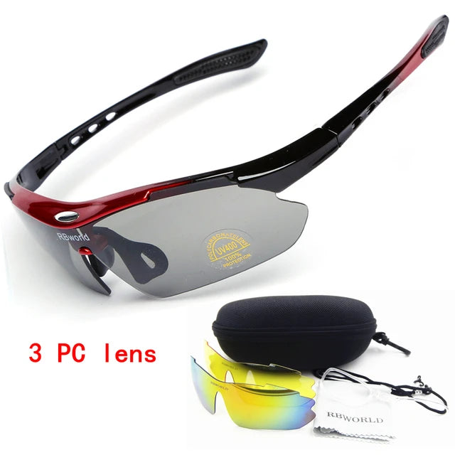 3 lenses Cycling Sunglasses MTB glasses motorcycle UV400 Sun Glasses Outdoor Sports Bicycle Bike TR90 Goggles Eyewear Accessory