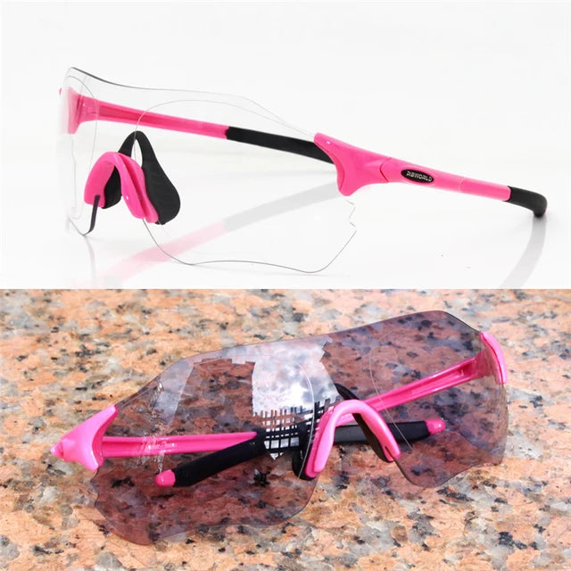 Photochromic Discoloration Sports Men Sunglasses Road Cycling Glasses Mountain Bike Bicycle Riding Goggles Eyewear