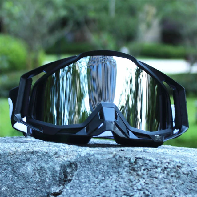 Newest Motorcycle Sunglasses For Men Motocross Safety Protective MX Night Vision Helmet Goggles vintage Driving Glasses sagan